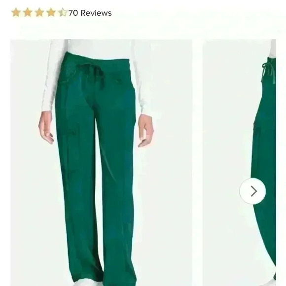 Cherokee Infinity Women’s Rib Knit Drawstring Waist Scrub Pant-Small - Picture 7 of 12